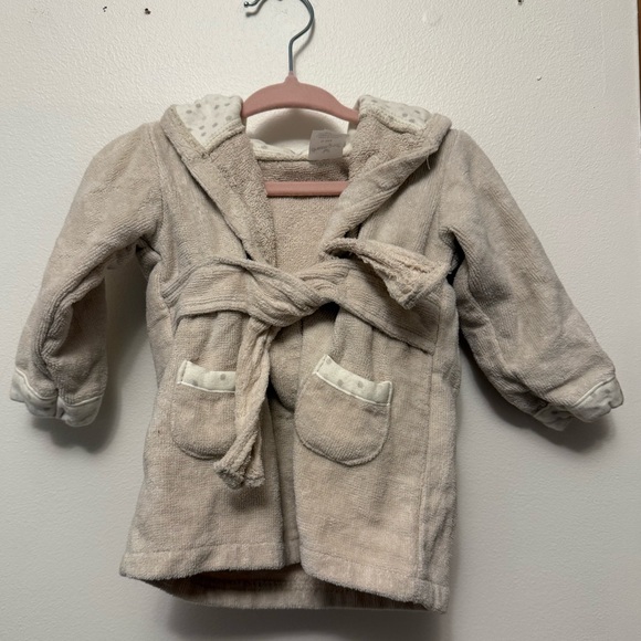 Cozy Baby Tan Hooded Bathrobe - Picture 1 of 4